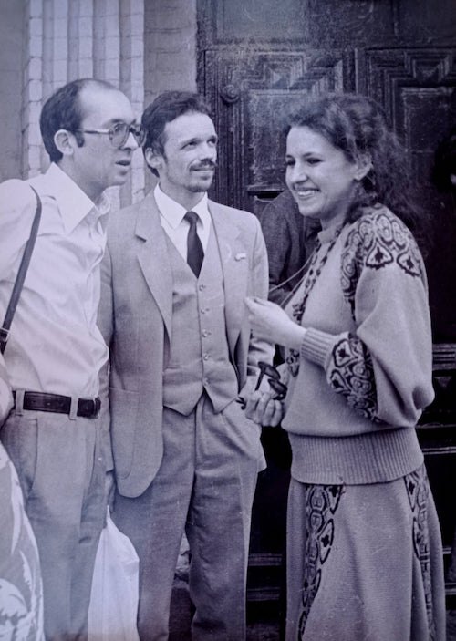 Ліворуч –&nbsp;Сергій Проскурня, праворуч –&nbsp;Оксана Забужко, Київ, травень 1987 рік