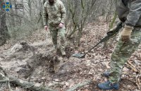 В лесополосе возле Харькова тайник с боеприпасами задержанного боевика "ЛНР"