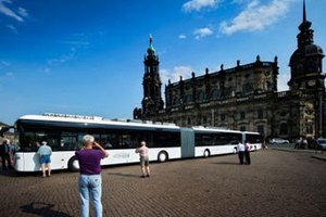 В Дрездене появился самый длинный в мире автобус