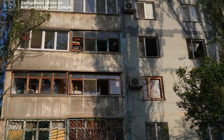У Запоріжжі через "шахеди" пошкоджені багатоповерхівки, РФ атакувала область понад 450 разів