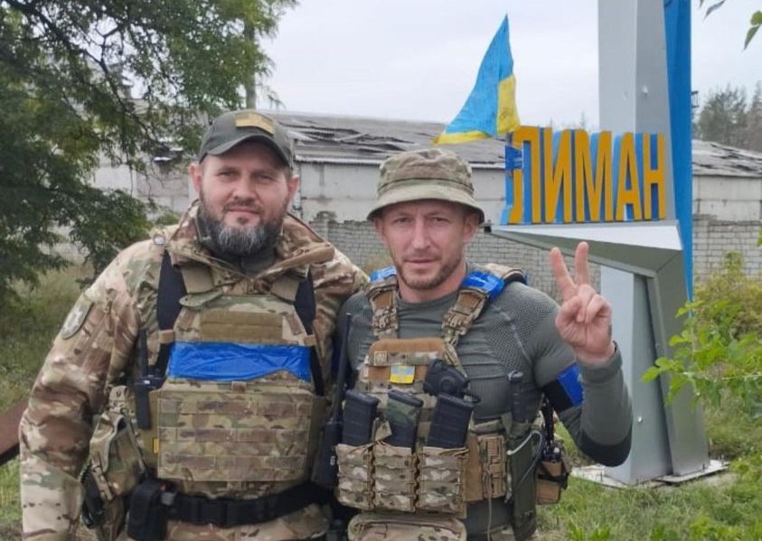 Українські військові в Лимані