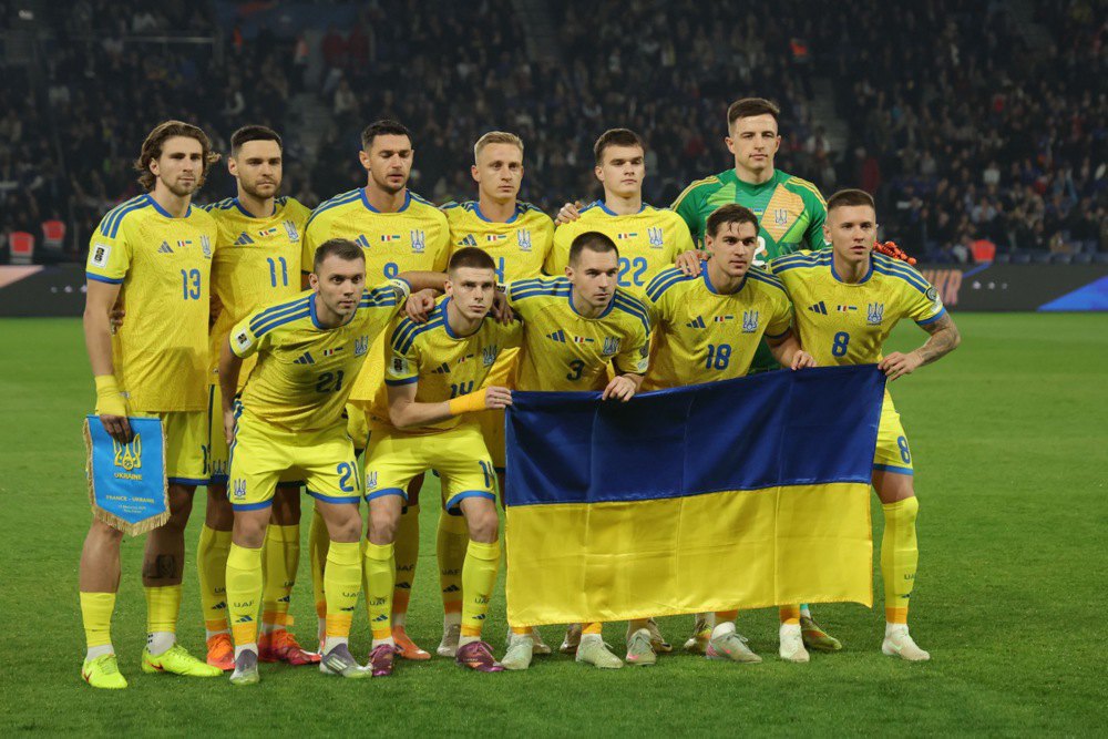 Гравці збірної України перед грою