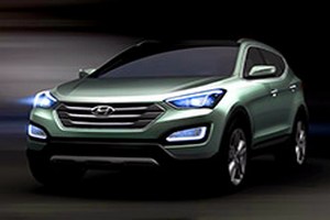 Hyundai представил первые изображения нового Santa Fe