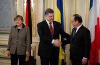 Порошенко, Олланд и Меркель отказались комментировать переговоры