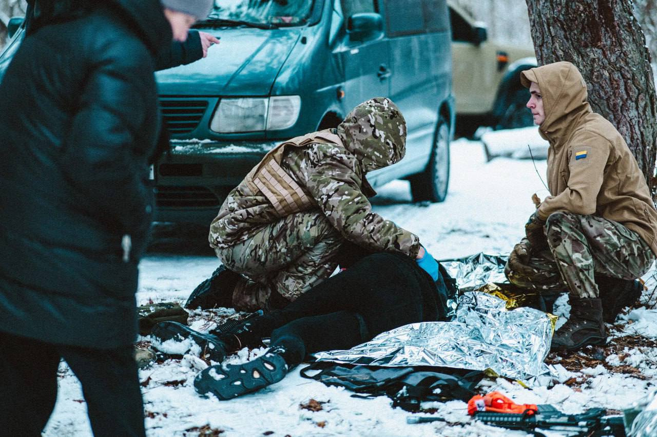 Волонтери <i>Patriots</i> на місці трагедії 