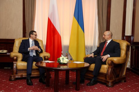 Шмыгаль встретился с премьером Польши Моравецким