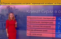 На російському ТБ вийшов прогноз погоди для бомбардувань у Сирії