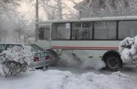 В Украине отменили более тысячи автобусных рейсов из-за морозов 