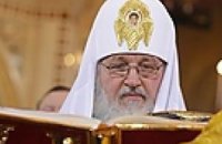 Патриарх Кирилл проводит молебен на Владимирской горке в Киеве 