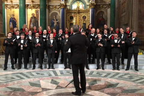 Российский хор исполнил песню о ядерной бомбардировке США