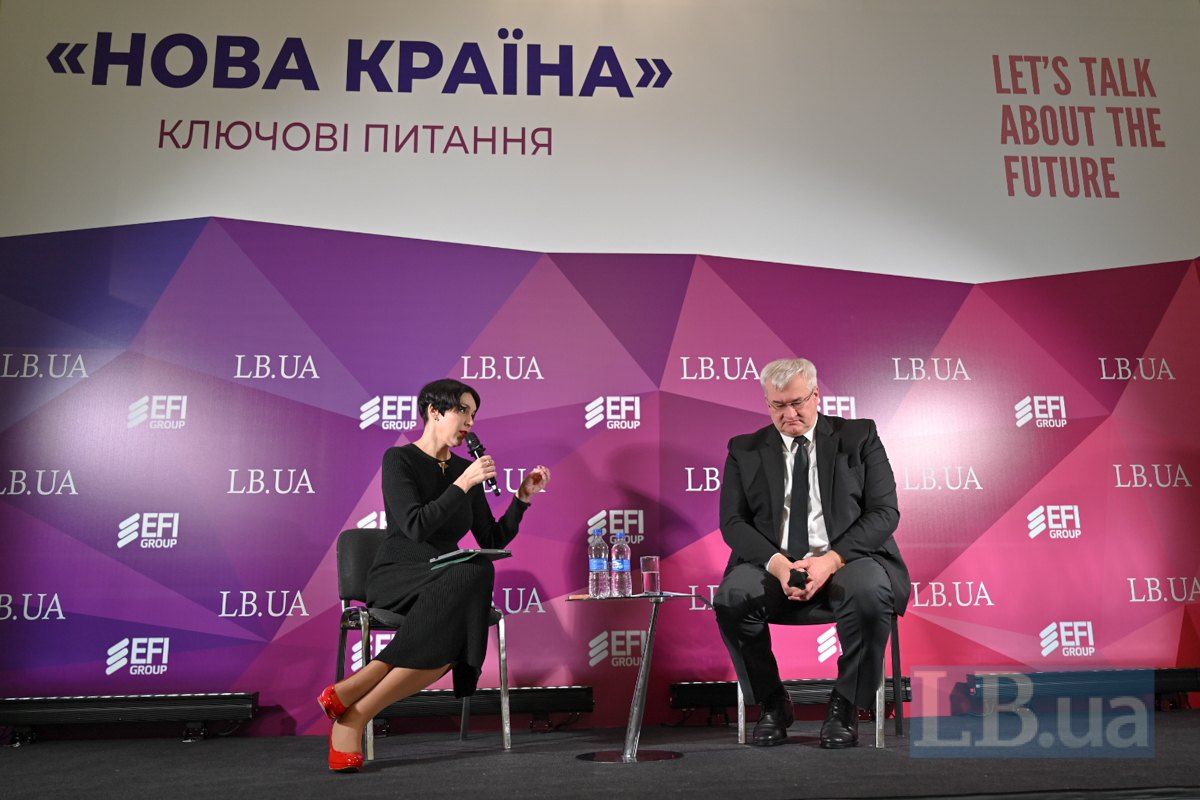 міністр закордонних справ України Андрій Сибіга і шеф-редакторка LB.ua Cоня Кошкіна