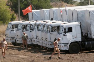 Российские грузовики выехали из Украины пустыми
