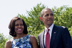 Чета Обама отметила 20-летие супружеской жизни