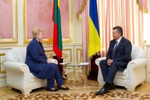 Янукович відпустив Грібаускайте після двогодинної бесіди