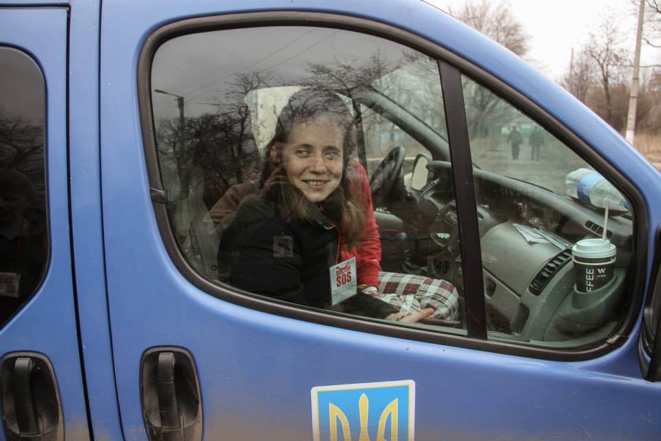 Ганна Мокроусова під час виїзду з командою Восток SOS