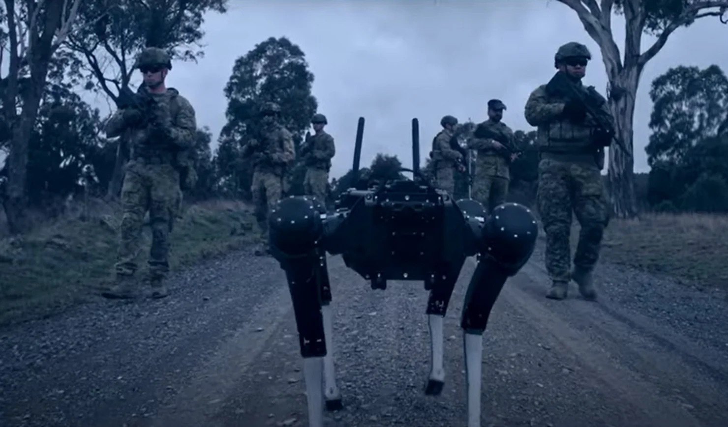 Солдати австралійської армії тренуються використовувати сигнали мозку для керування собаками-роботами