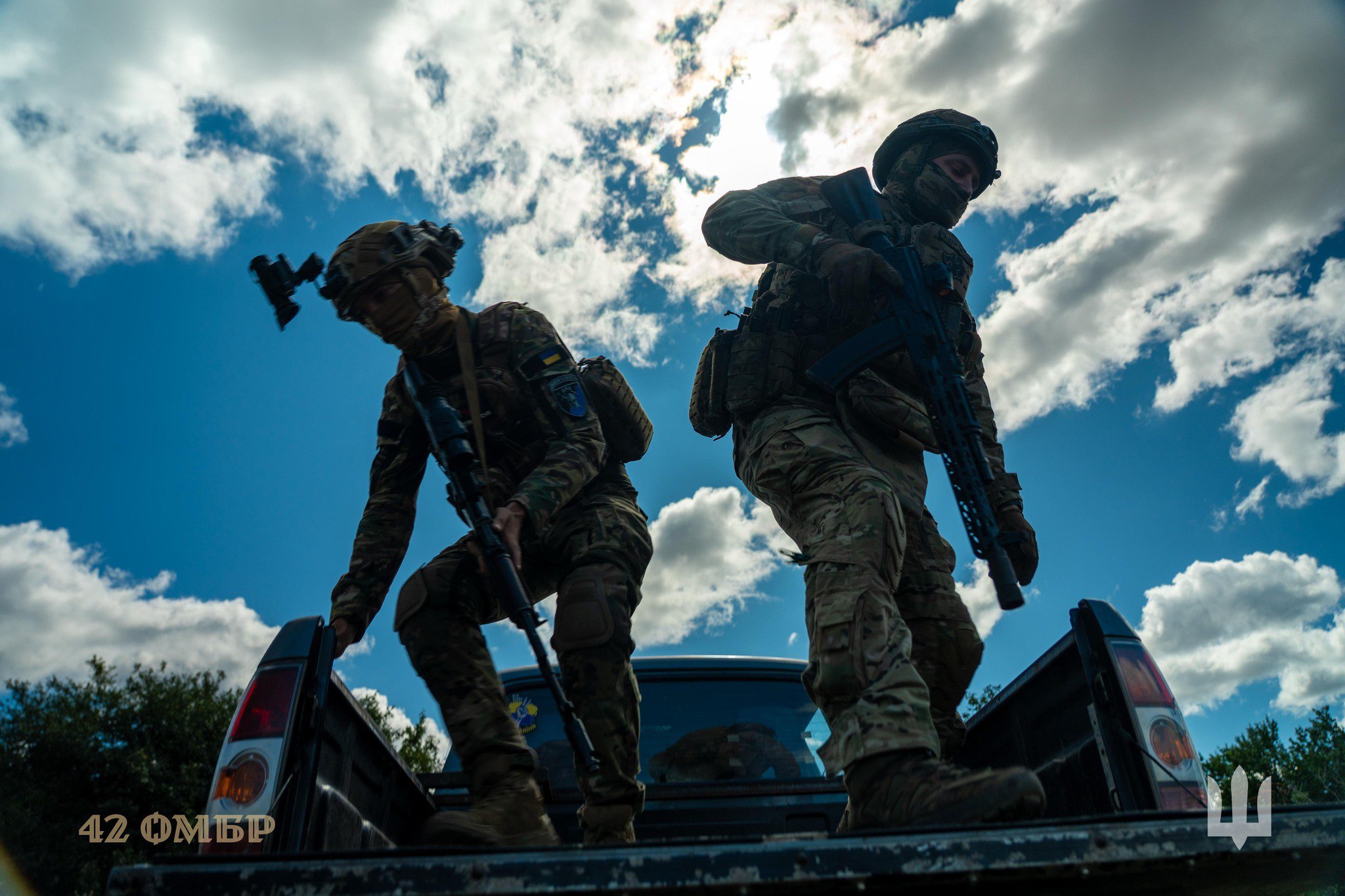 Воїни 42 окремої механізованої бригади ЗСУ.