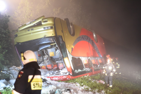 Водій автобуса з українцями, який розбився у Польщі, перебував під дією наркотиків