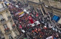 У Франції проходить загальнонаціональний протест проти трудової реформи Макрона
