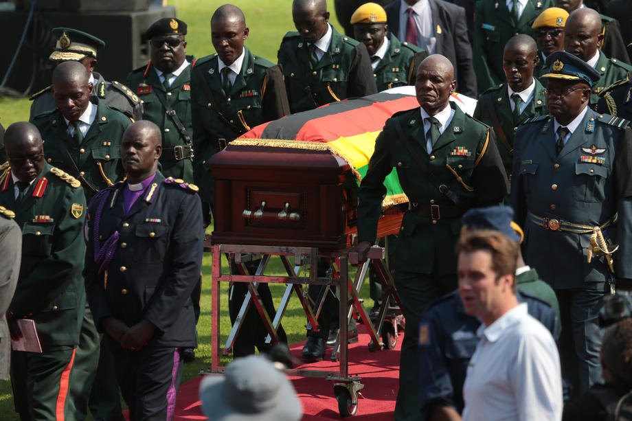 Церемония прощания с бывшим президентом Робертом Мугабе