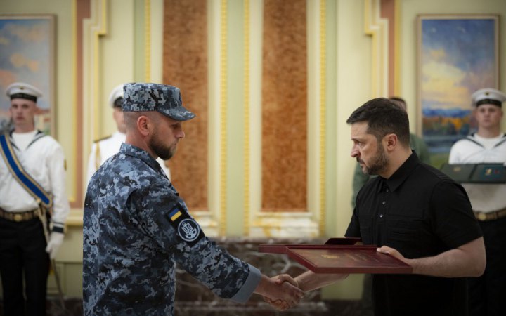 Зеленський відзначив державними нагородами воїнів ВМС ЗСУ