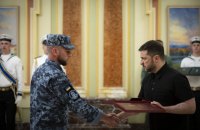 Зеленський відзначив державними нагородами воїнів ВМС ЗСУ