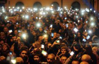 В Угорщині відбулася акція протесту проти податку на інтернет