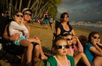 Жители Австралии смогли увидеть солнечное затмение