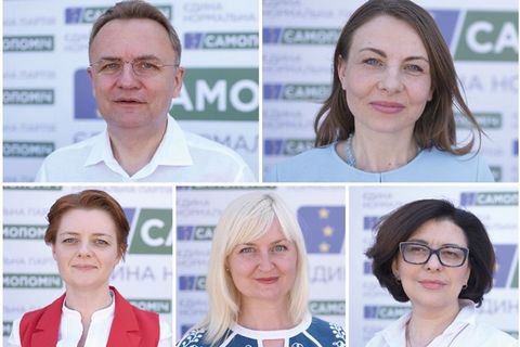 ​В первую пятерку "Самопомощи" вошли Садовый, Квасницкая, Дрик, Бидняк и Сыроид