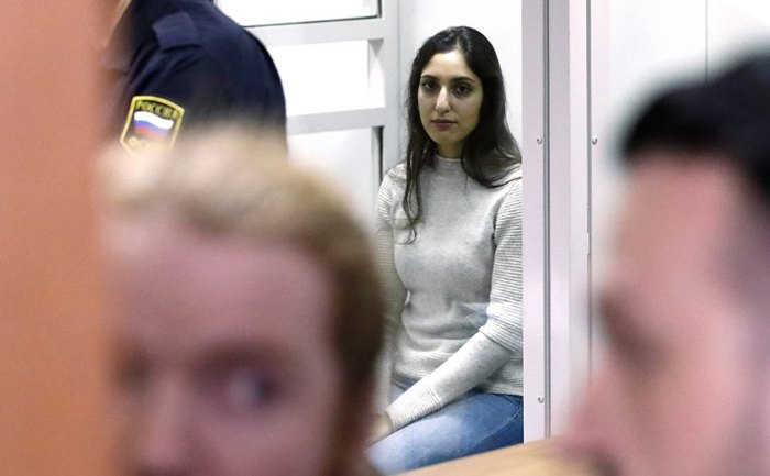 Израильская и американская гражданка Наама Иссахар во время судебного разбирательства