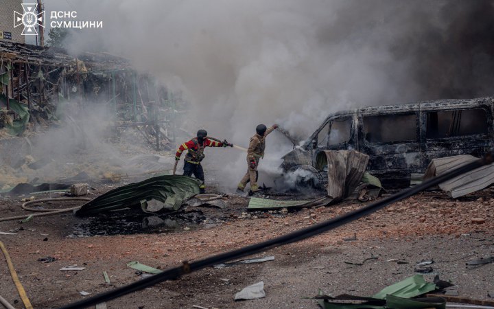 Російські війська завдали удару по цивільній інфраструктурі міста Суми
