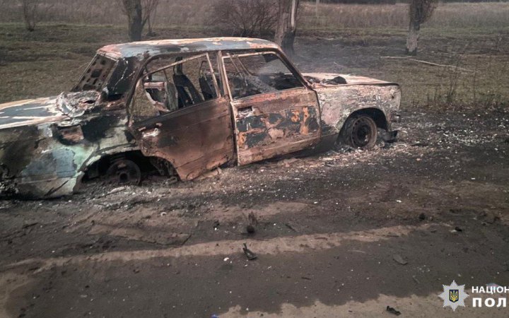Окупанти скинули вибухівку на цивільне авто у Запорізькій області
