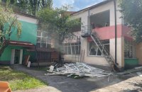 В дитсадку в Голосіївському районі Києва продовжують ліквідацію наслідків ракетного удару 8 липня 