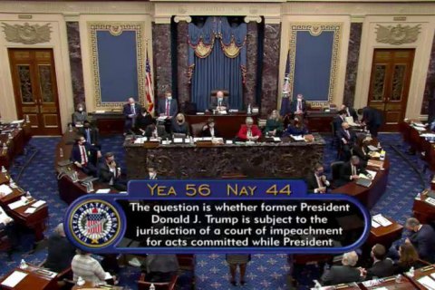 ​Сенат США визнав конституційним процес імпічменту Трампа