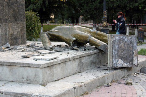 У Судаку розбили пам'ятник Леніну