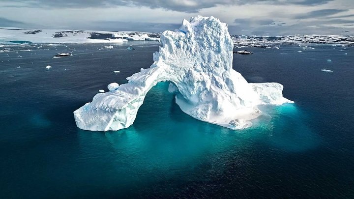 Кадр з фільму «Антарктида». 