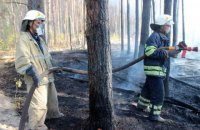 У Чорнобильській зоні триває ліквідація пожежі