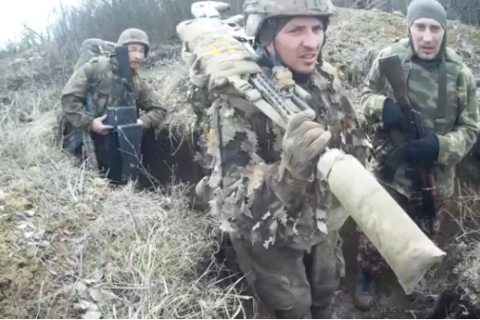 Штаб ООС обнародовал видео убийства украинского военного российским снайпером