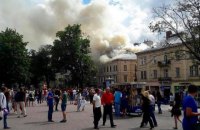 В центре Львова горел жилой трехэтажный дом (обновлено)