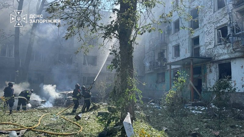 Запоріжжя, наслідки обстрілу