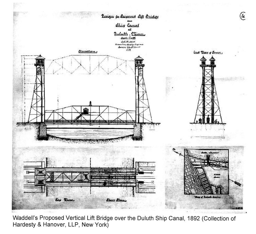 Конкурсний проект мосту у Дулуті (Міннесота), 1892