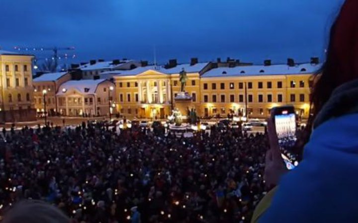 У Гельсінкі відбулася акція на підтримку українського народу