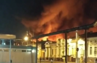 В Харькове на Центральном рынке произошел масштабный пожар