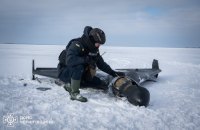 Сапери ДСНС знищили російський БпЛА на акваторії Київського водосховища 