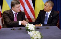 Порошенко договорился с Обамой о координации усилий в случае срыва перемирия