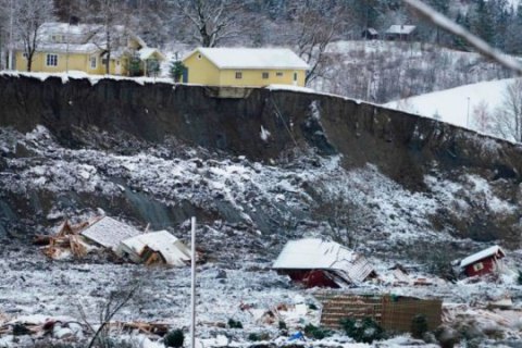 В Норвегии в результате оползня погибли два человека