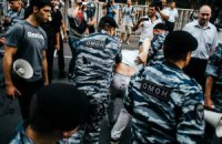 Московская полиция разогнала акцию в поддержку Украины