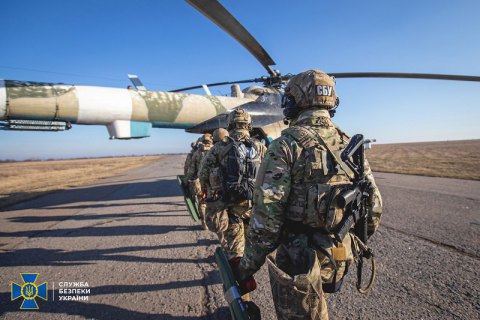 СБУ провела антитеррористические учения в зоне ООС