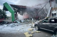 Росіяни атакували дроном АЗС на Полтавщині, поранено людину