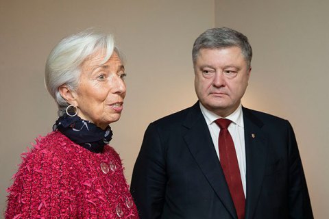 Порошенко в Давосі проведе засідання Націнвестради за участю глави МВФ
